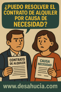 Lee más sobre el artículo ¿Puedo resolver el contrato de alquiler por causa de necesidad?