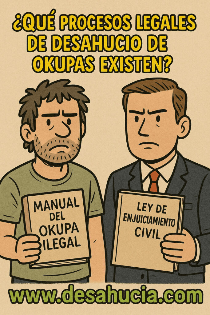 ¿Qué procesos legales de desahucio de okupas existen?